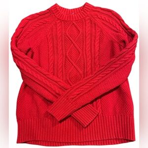 GAP - 2004 Y2K cable knit red sweater